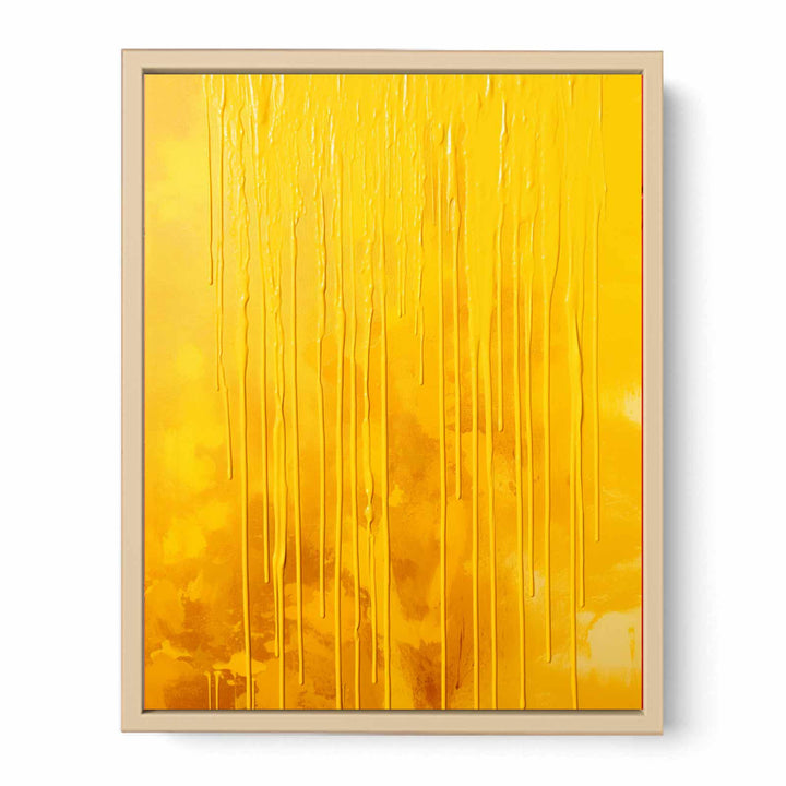 Yellow Dripping Color Painting