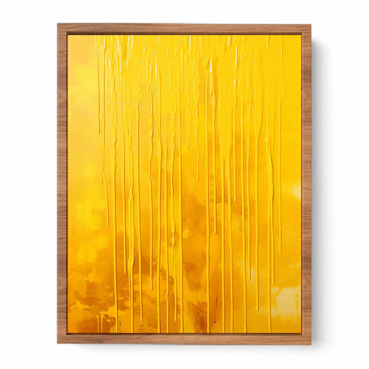 Yellow Dripping Color Painting