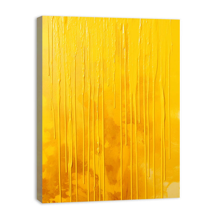 Yellow Dripping Color Painting