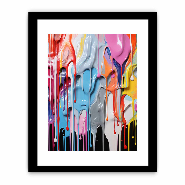 Dripping Color  Art Painting