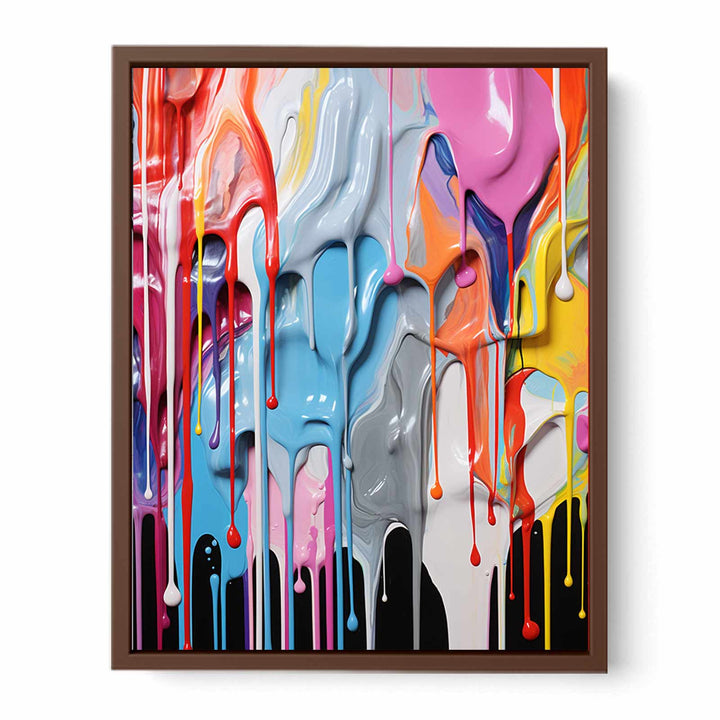 Dripping Color  Art Painting