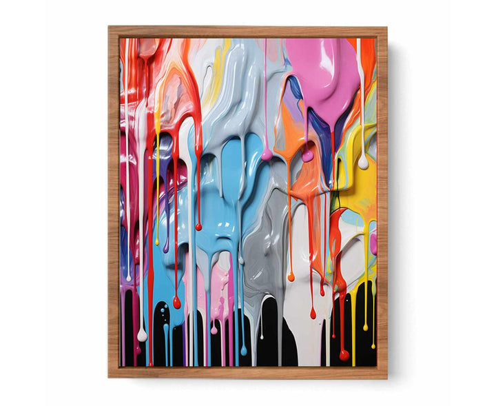 Dripping Color  Art Painting