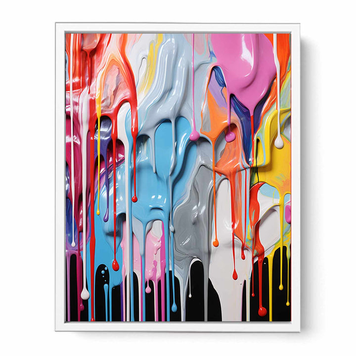 Dripping Color  Art Painting