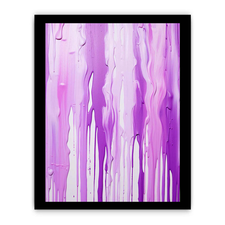 Color Drips Art Purple Painting