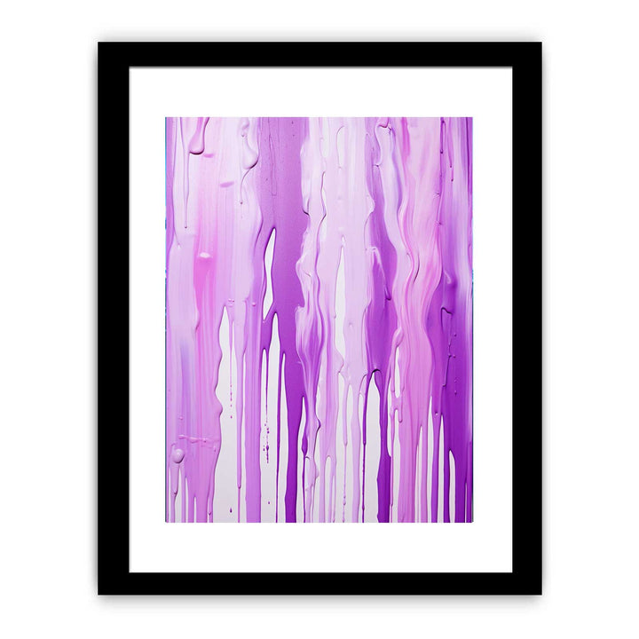 Color Drips Art Purple Painting