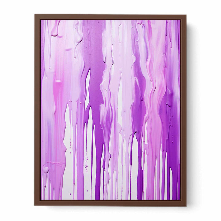 Color Drips Art Purple Painting