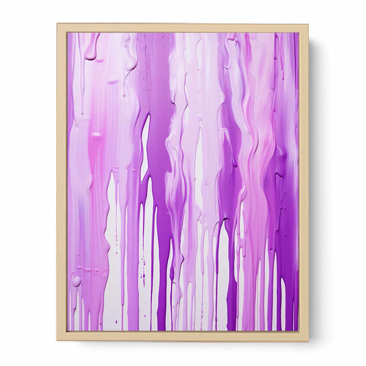 Color Drips Art Purple Painting