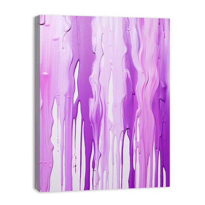 Color Drips Art Purple Painting