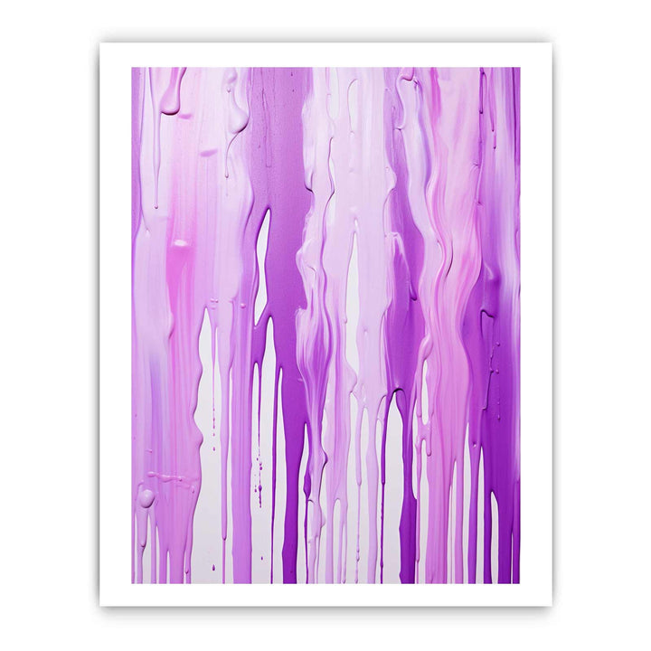 Color Drips Art Purple Painting