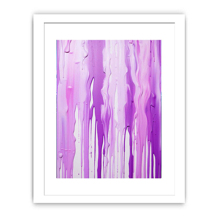 Color Drips Art Purple Painting