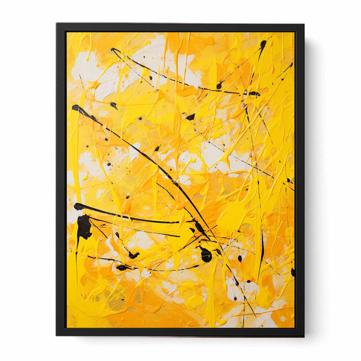 Painting Yellow Color Drips  