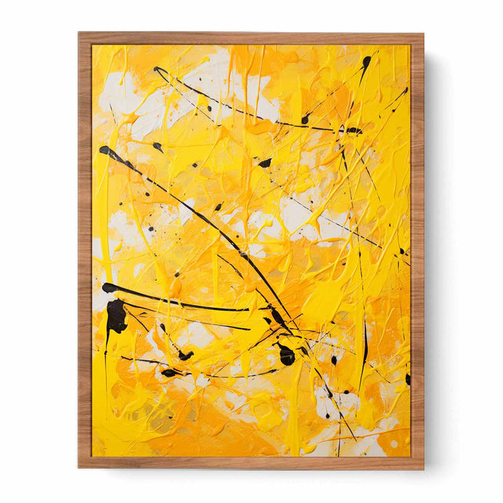 Painting Yellow Color Drips   Painting