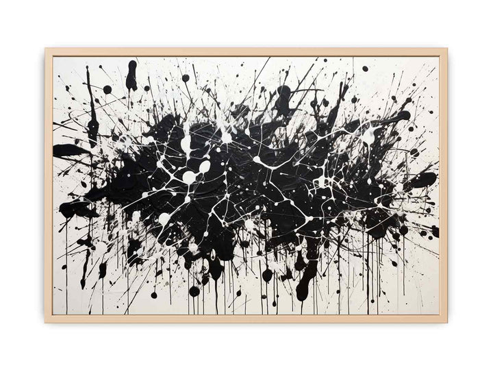 Black Art Dripping Color Painting