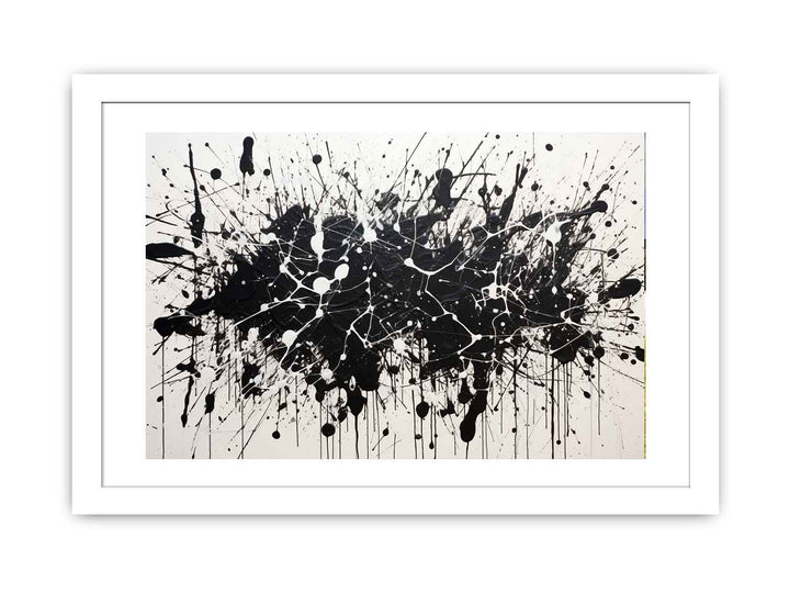 Black Art Dripping Color Painting