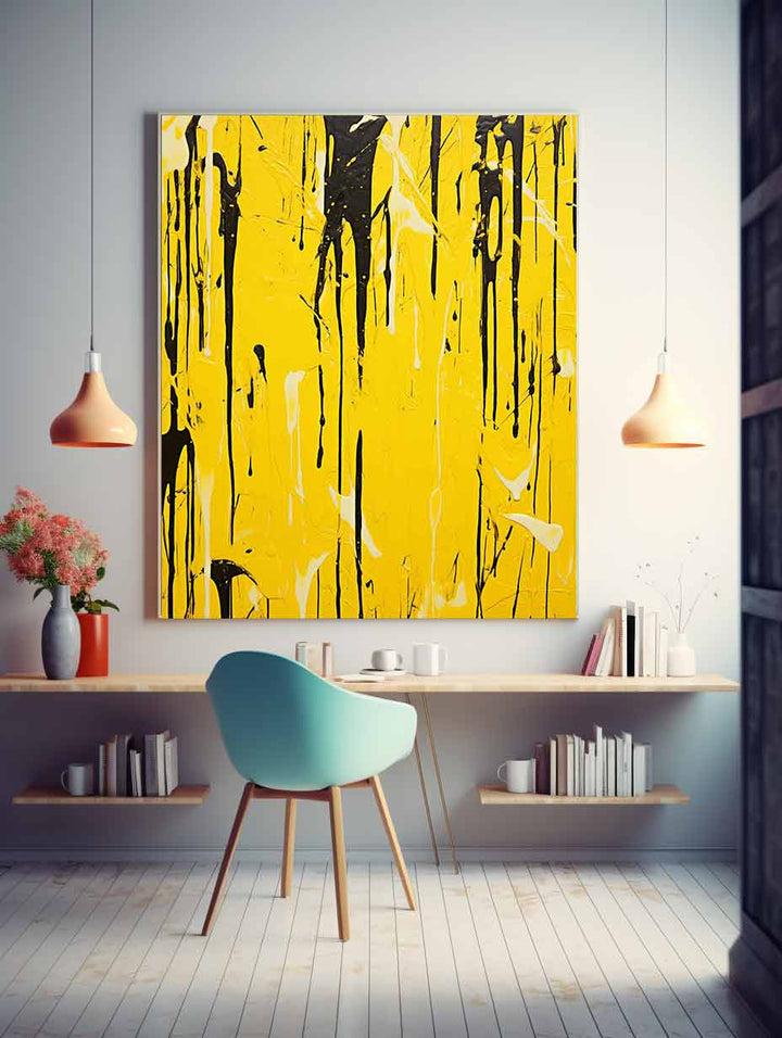 Yellow Color Dripping  