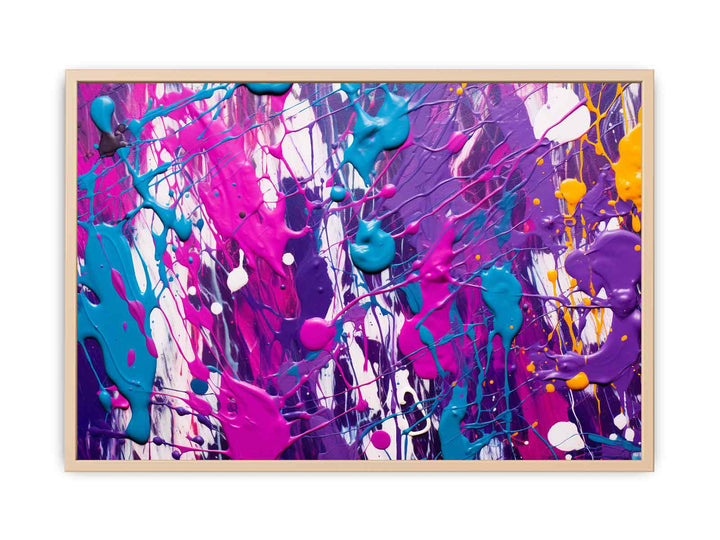 Purple Color Dripping   Poster