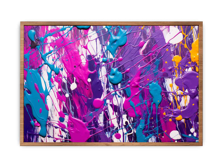 Purple Color Dripping   Painting