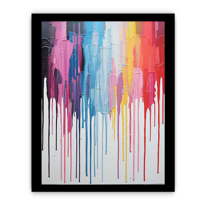 Rainbow Dripping Color Painting