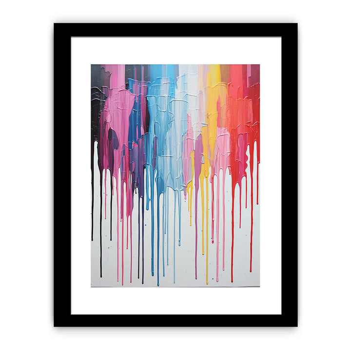 Rainbow Dripping Color Painting