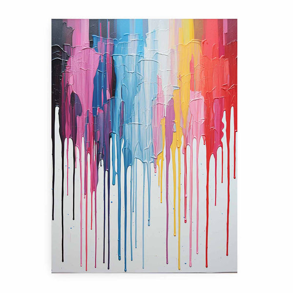 Rainbow Dripping Color Painting