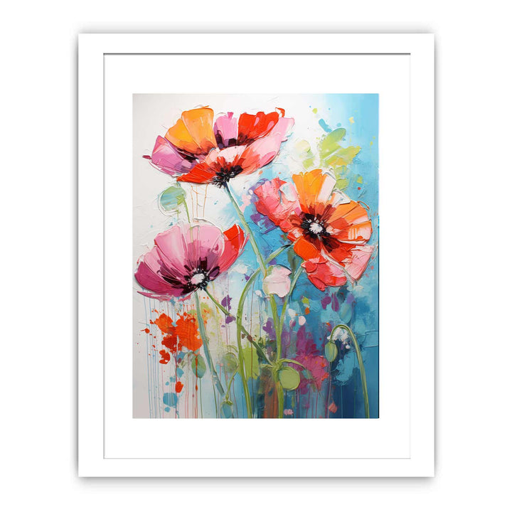 Flower Dripping Color Painting