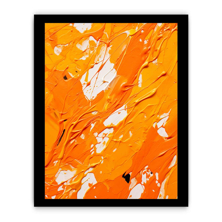 Orange Dripping Color Painting