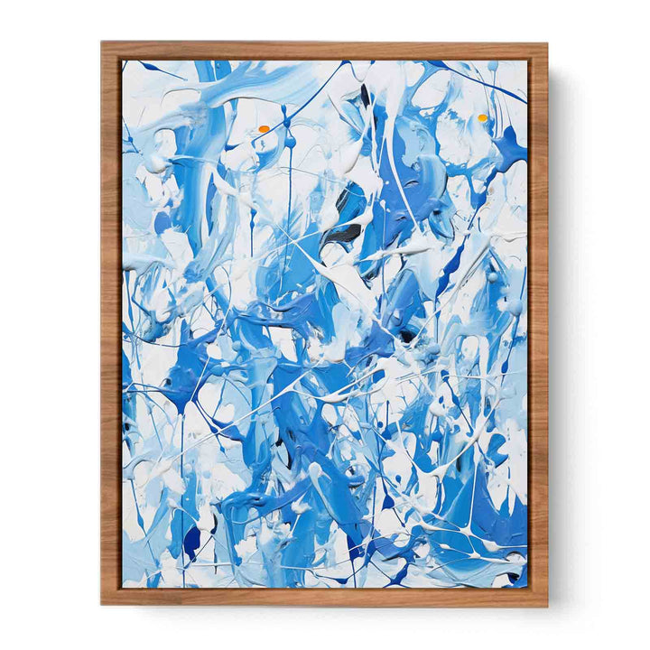  Blue  Dripping Color  Art Painting 