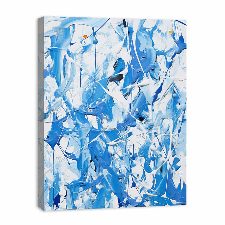  Blue  Dripping Color  Art Painting 