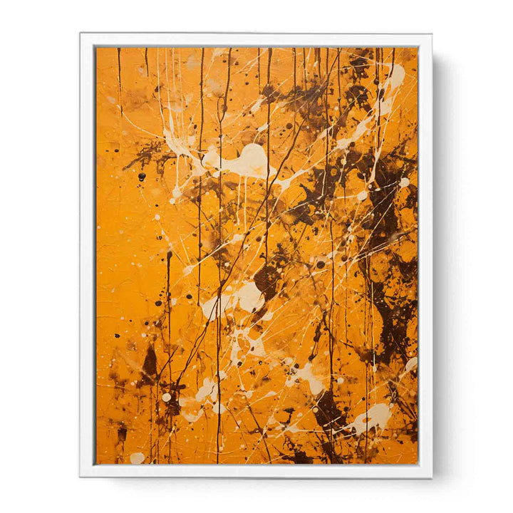  Brown Dripping Color  Art Painting  Canvas Print