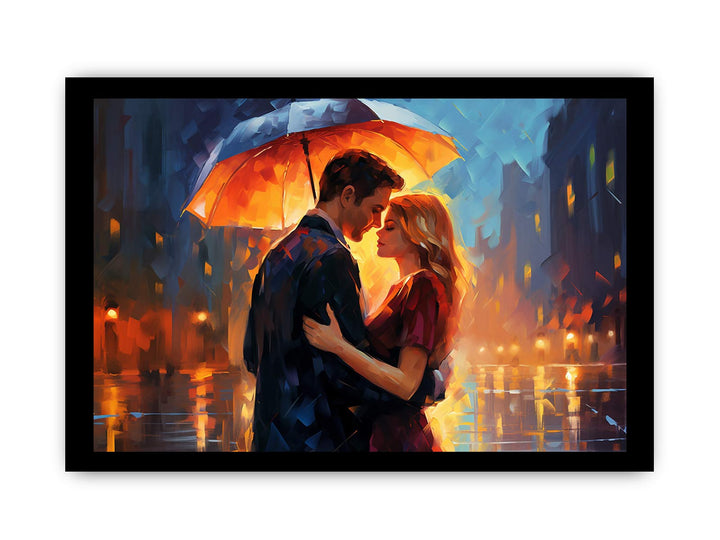 Couple Umbrella Art Painting-1