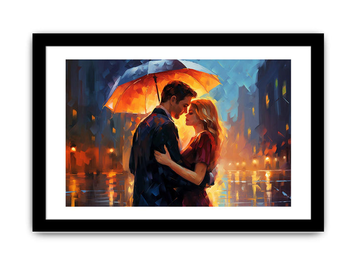 Couple Umbrella Art Painting-1