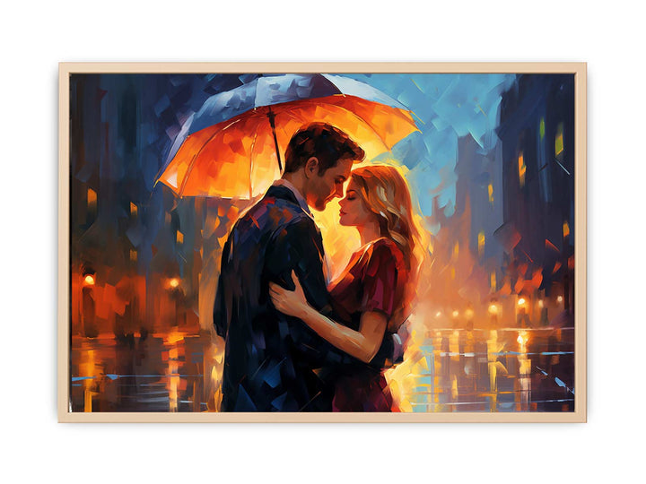 Couple Umbrella Art Painting-1