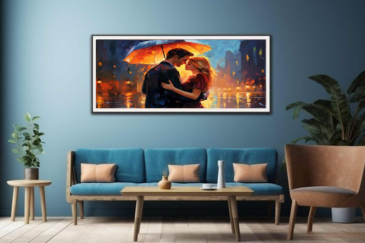 Couple Umbrella Art Painting-1