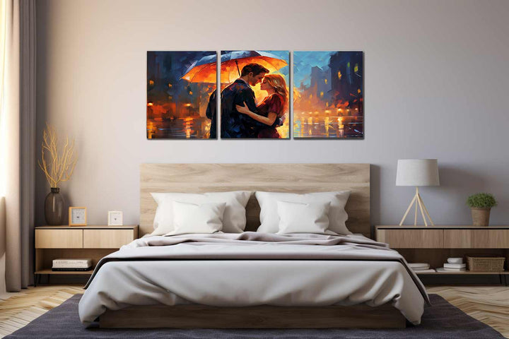 Couple Umbrella Art Painting-1