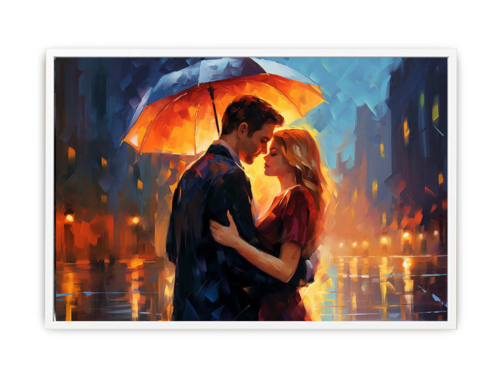 Couple Umbrella Art Painting-1