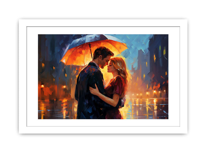 Couple Umbrella Art Painting-1