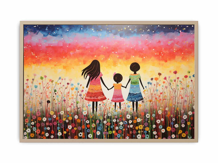 Kids Colorfull Art Painting  Framed Print