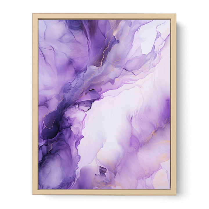 Purple Art Painting   Poster