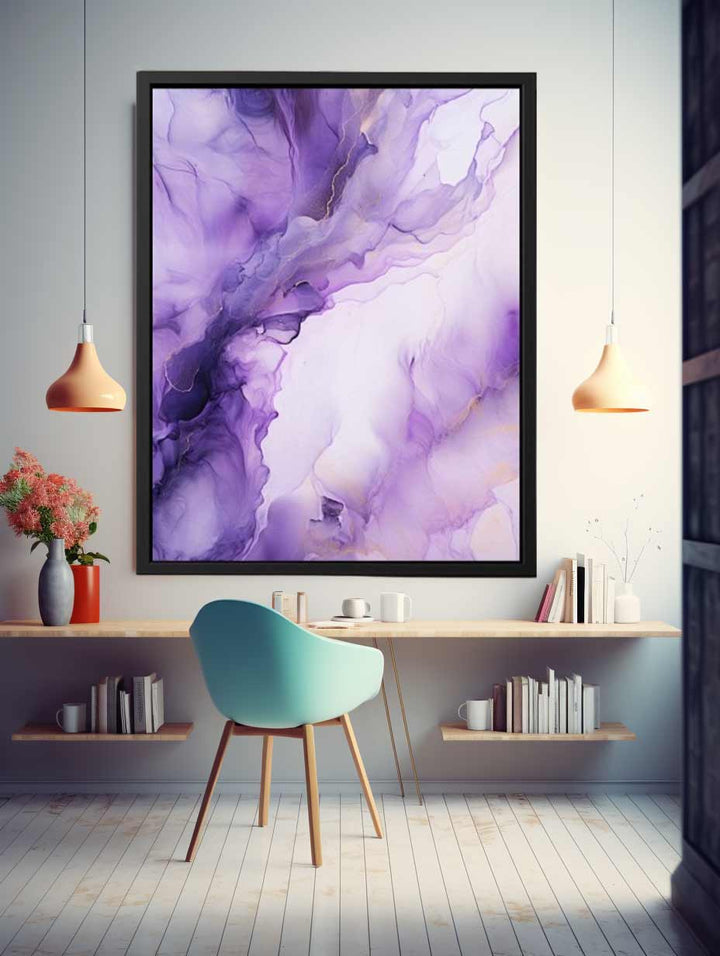 Purple Art Painting  