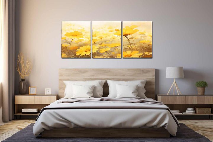 Orange Flower Art Painting  