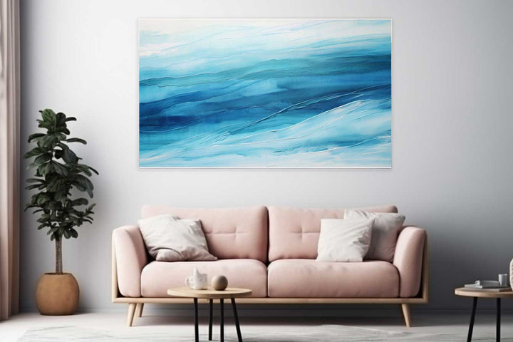 Blue Layer Art Painting 