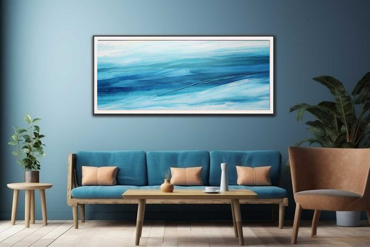 Blue Layer Art Painting 