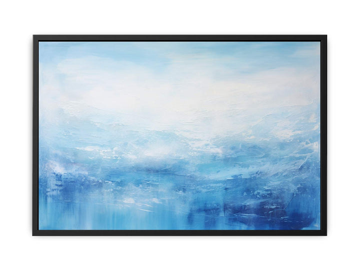 White Blue Art Painting  