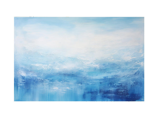 White Blue Art Painting 