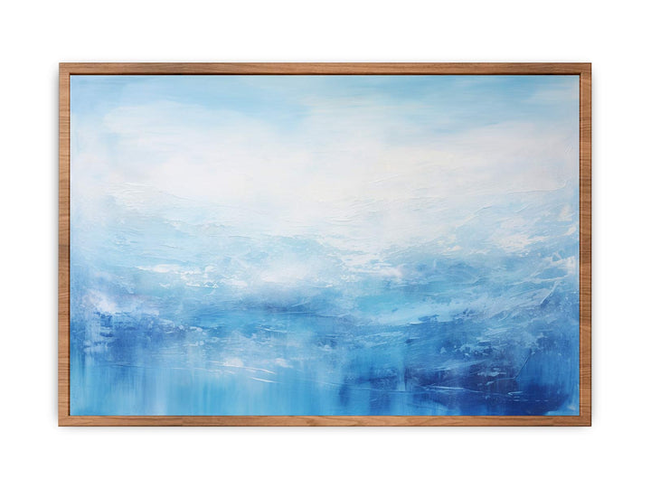 White Blue Art Painting  