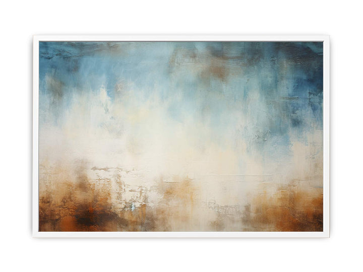  Blue Brown Art Painting   Canvas Print