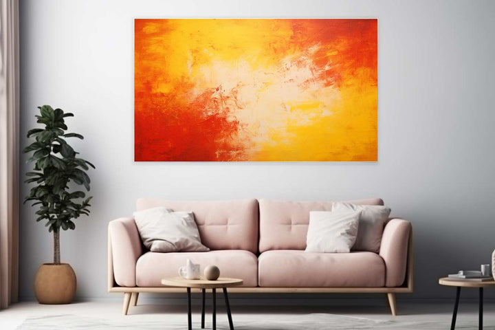 Red Yellow Art Painting  