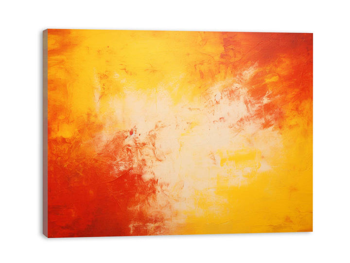 Red Yellow Art Painting  