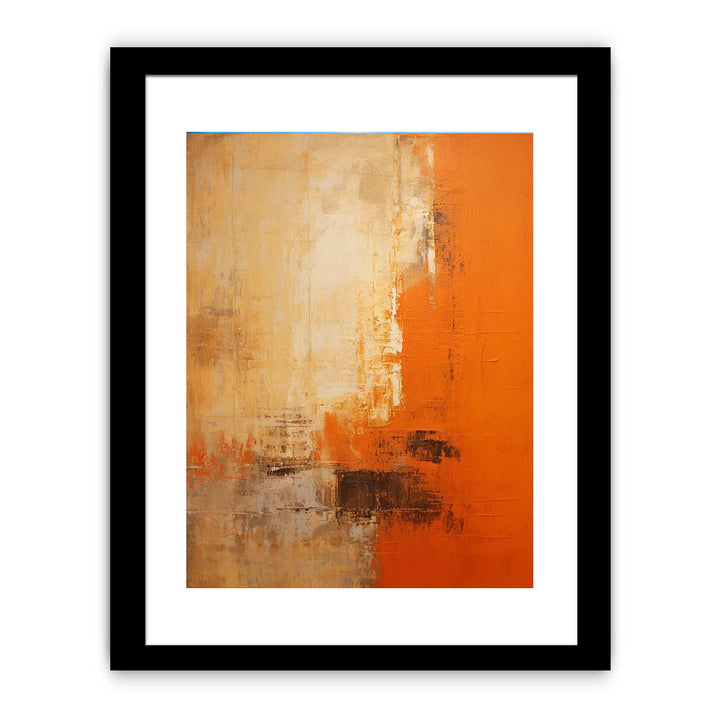 Orange Abstract Knife Art Painting