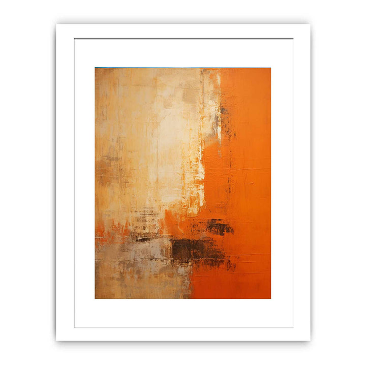 Orange Abstract Knife Art Painting